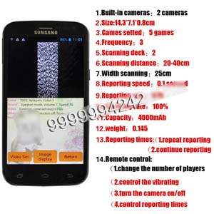 Samsung PK King 518 Poker Cheating Equipment Analyzer With Double Cameras Built Inside